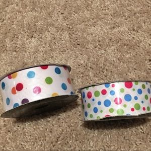 The Ribbon Boutique Polka Dot Ribbon spools